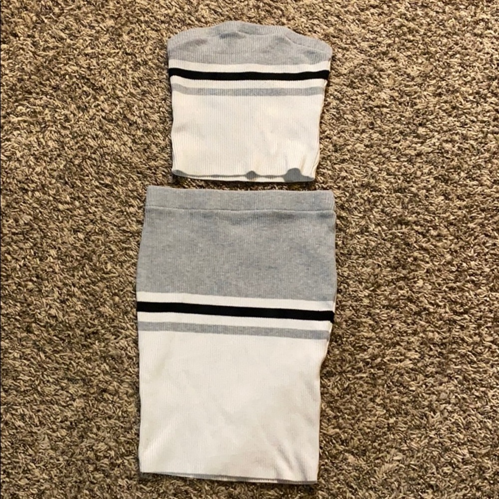 2 piece set! Crop top & skirt